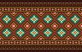 Geometric ethnic pattern oriental.  Design for fabric, curtain, background, carpet, wallpaper, clothing, wrapping, Batik, fabric,V Royalty Free Stock Photo